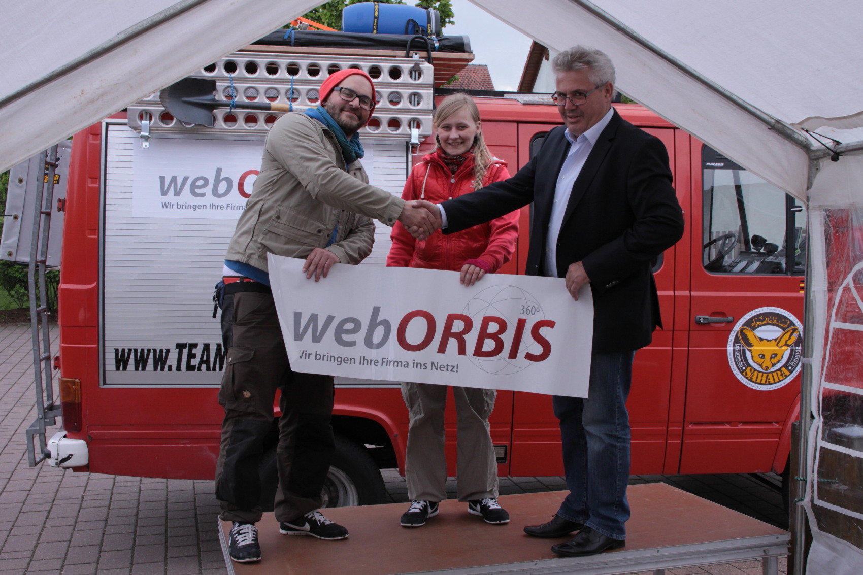 webORBIS sponsored das Team Travelflow